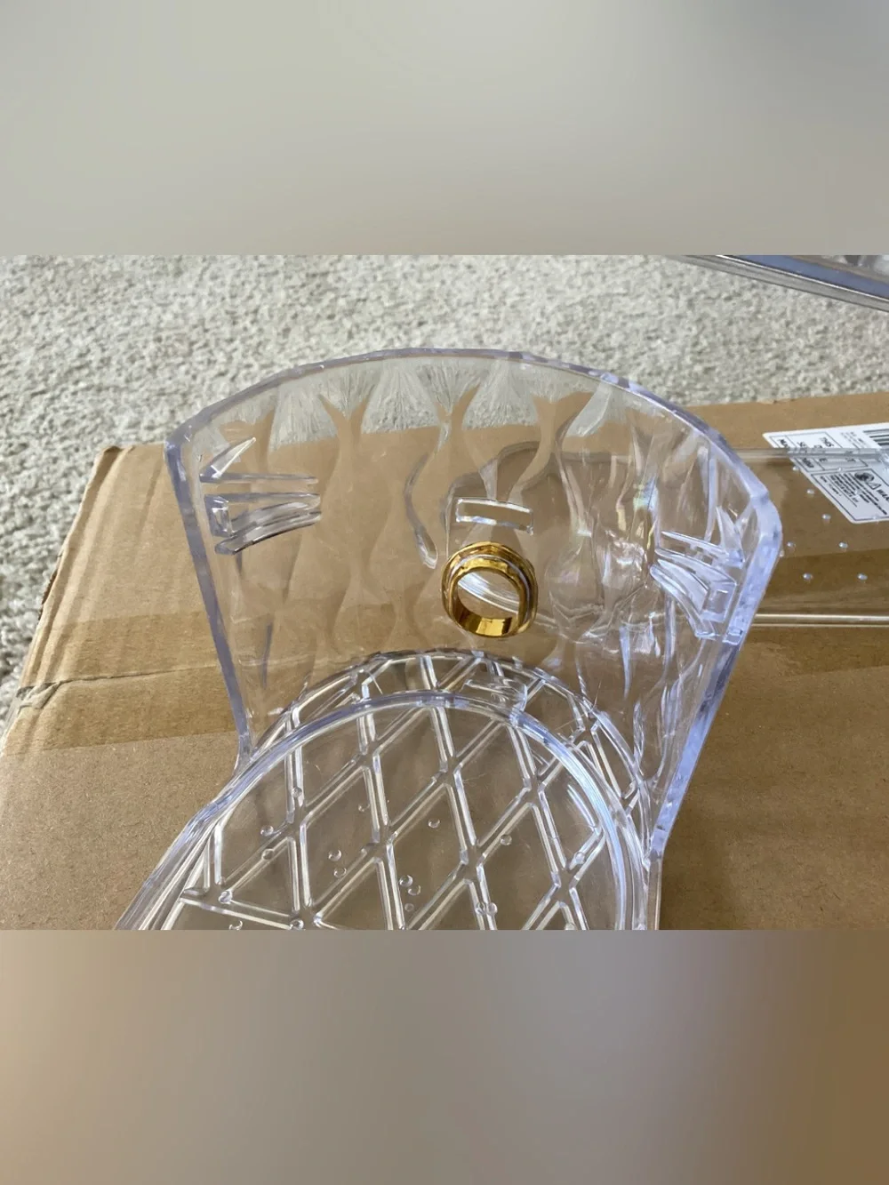 New in Box Clear Shoe Slot Organizer (Set) - Transparent Stackable Shoe Storage
